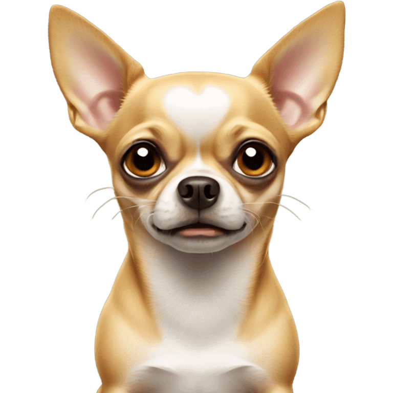 Chihuahua looking mean emoji