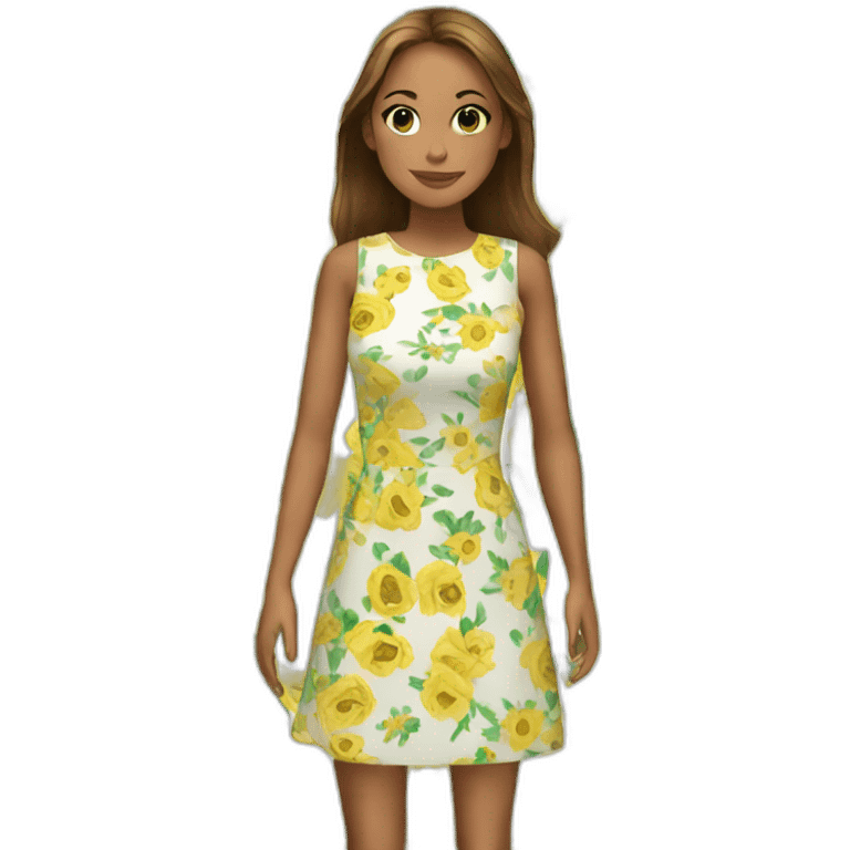 floral dress emoji