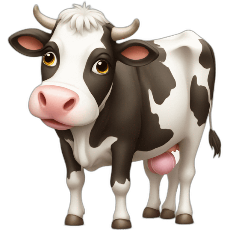 Cow whit ball emoji