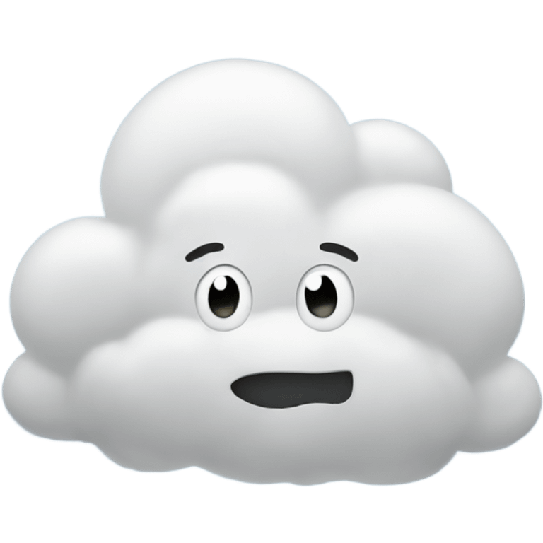 Cloud face  emoji