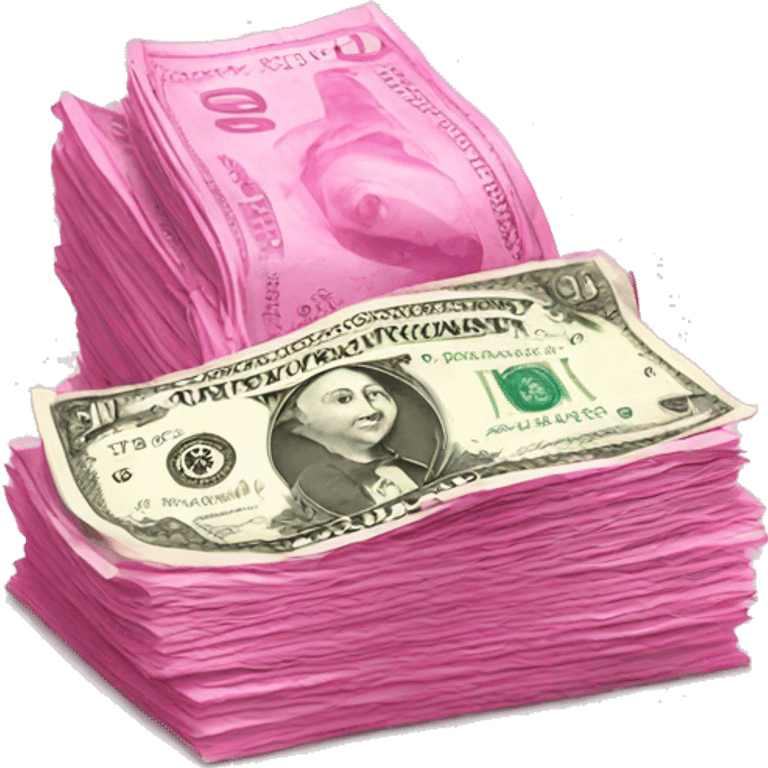 Pink money emoji