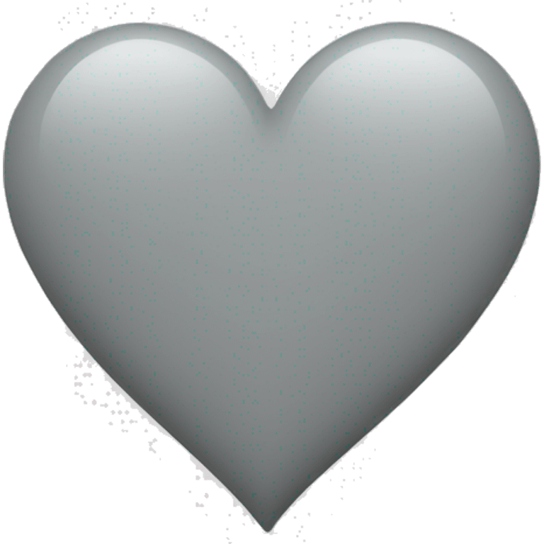 Heart-coloured-light-gray emoji