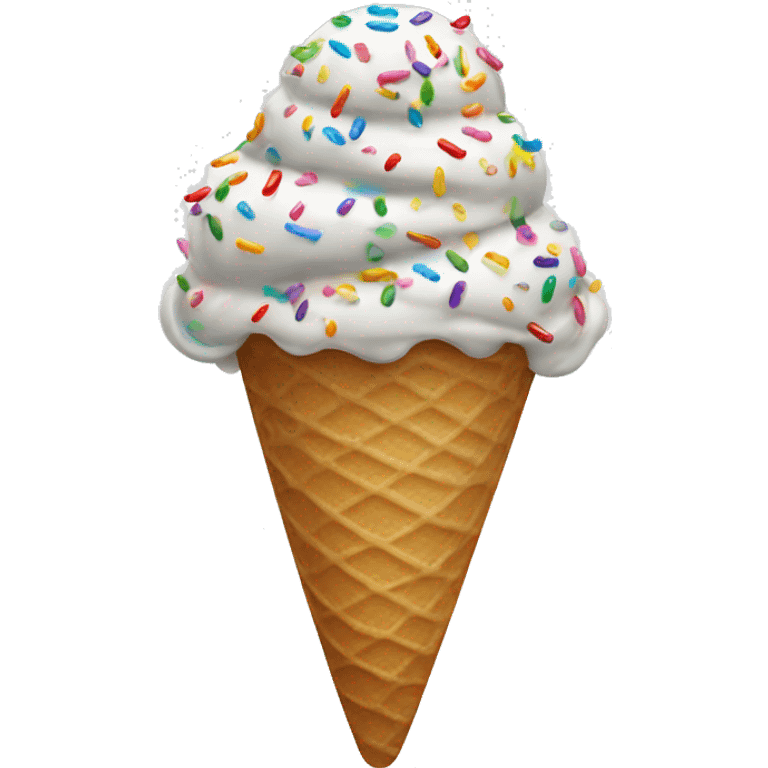 Ice cream sprinkles rainbow emoji