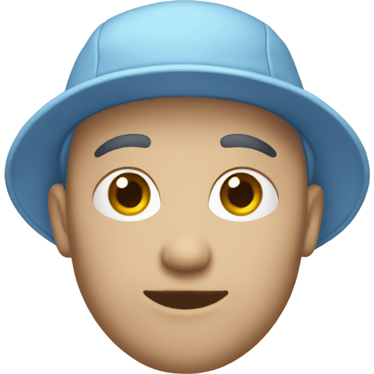 pale blue cap emoji