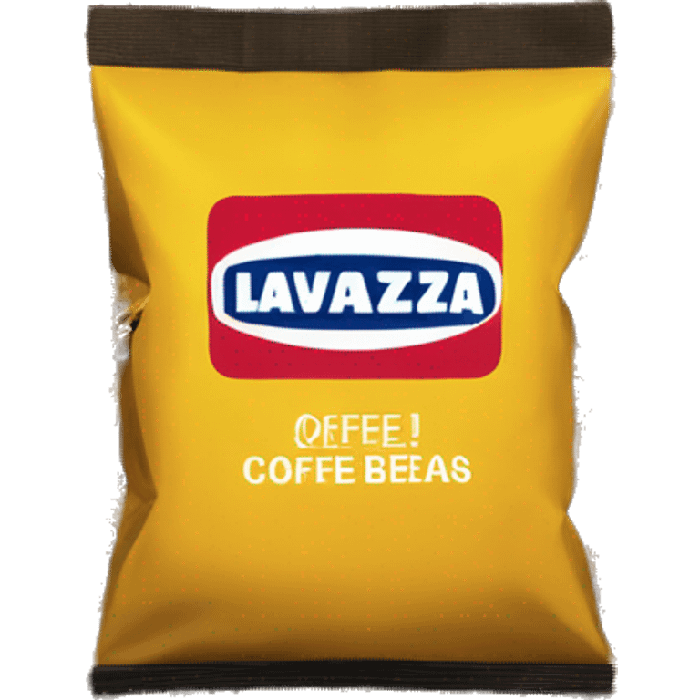 Lavazza yellow bag of coffee beans emoji