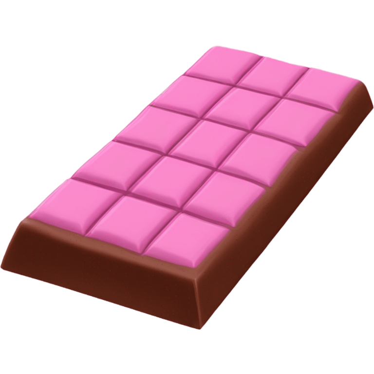 Pink chocolate bar emoji