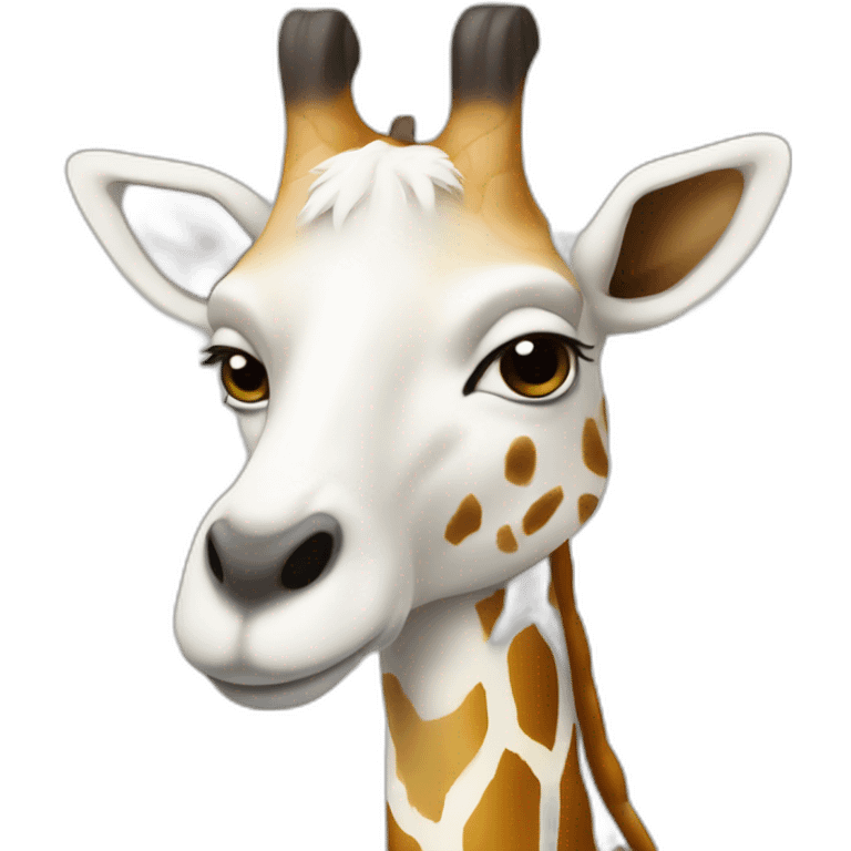 chévre sur une girafe emoji