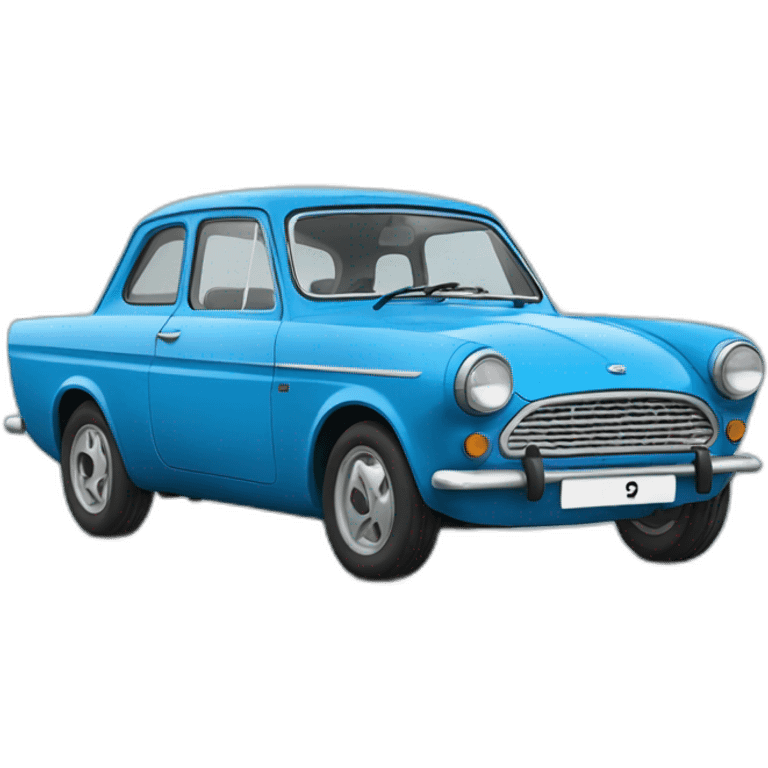 Blue Ford anglia emoji