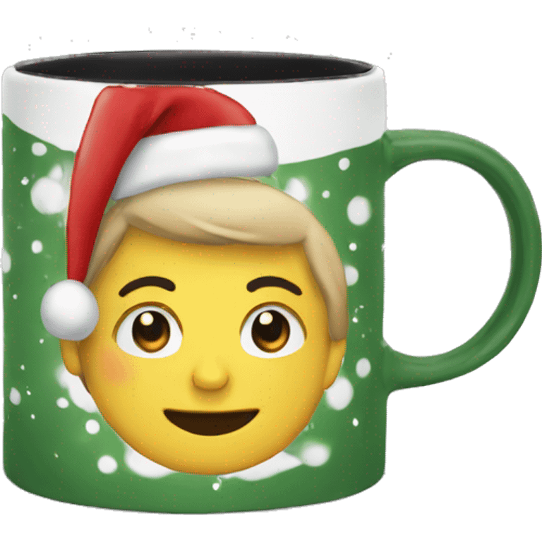 Christmas coffee mug  emoji