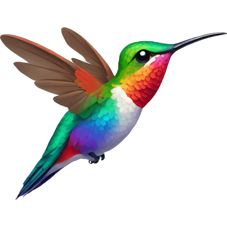  Colorful Hummingbird  emoji