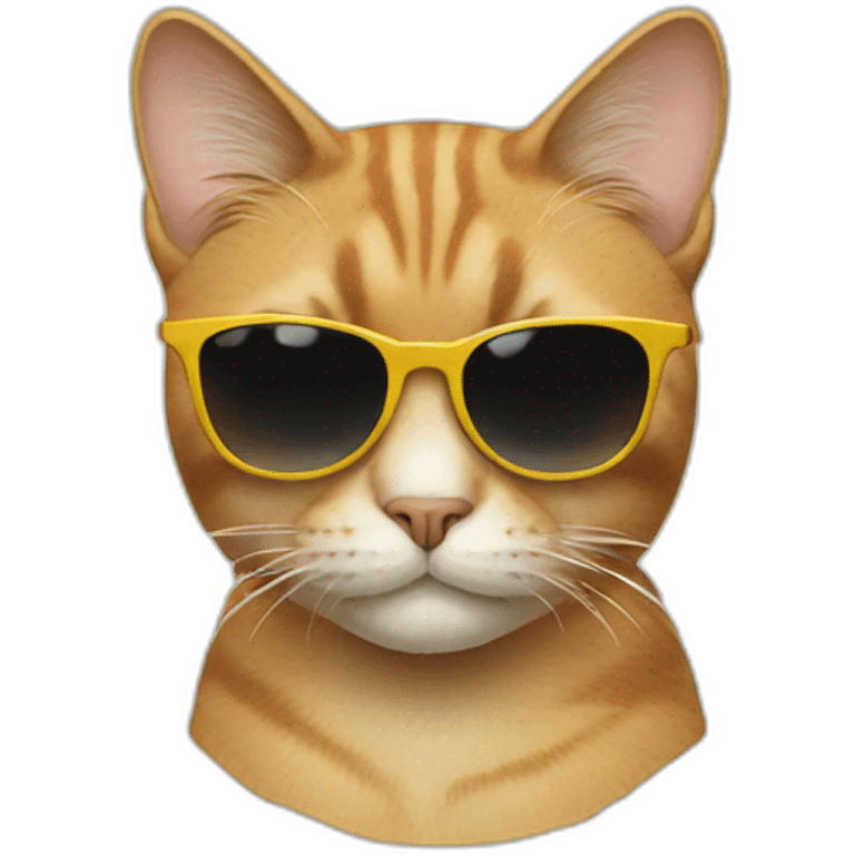 Cat with sunglasses emoji