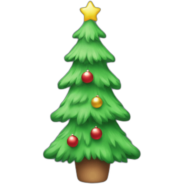 christmas tree kawaii emoji