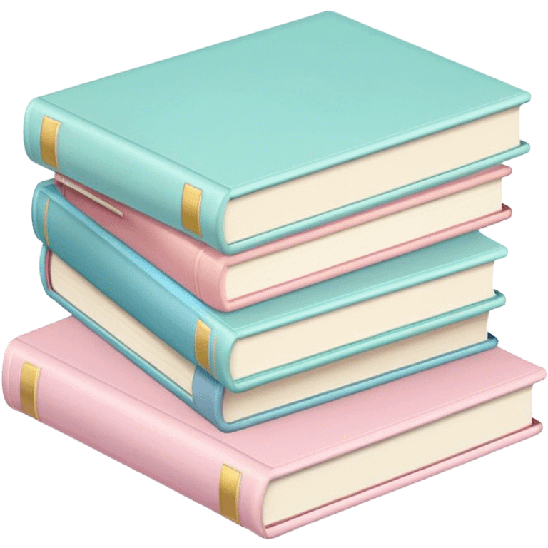 pastel books emoji