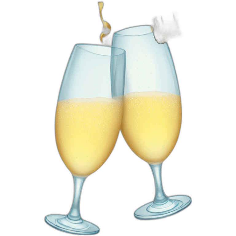 Champagne Glasses Cheers christmas emoji