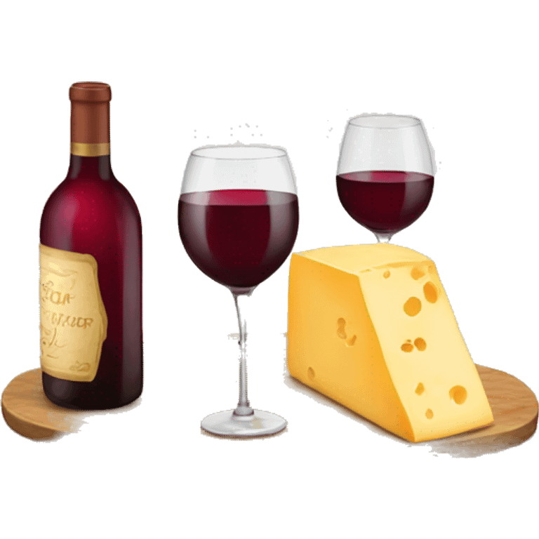 wine and cheese  emoji