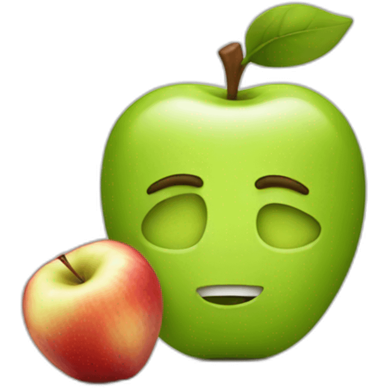 adam with apple emoji