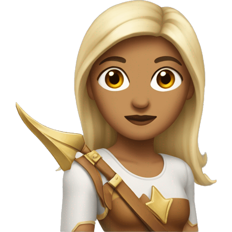 Sagittarius from zodiac as a women emoji