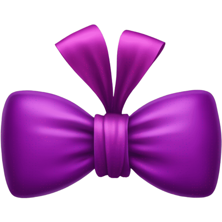 pink bow on an eggplant emoji