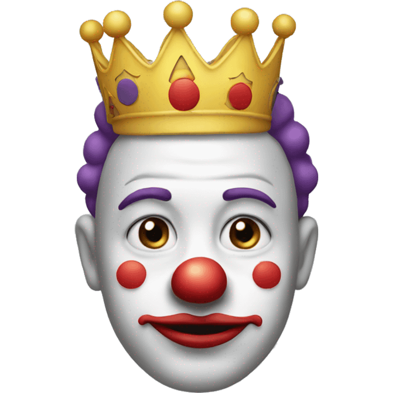 Clown wearing a crown emoji