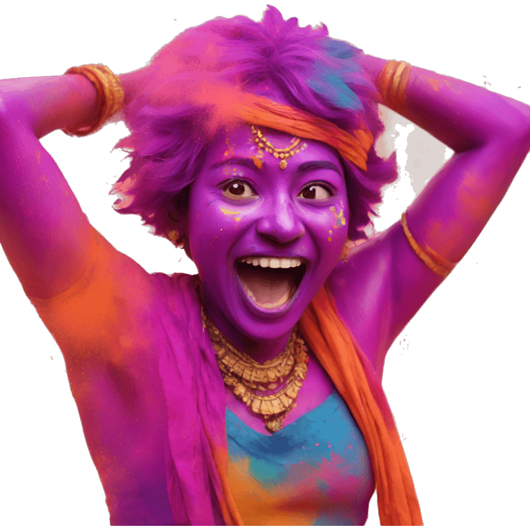 Holi celebration  emoji