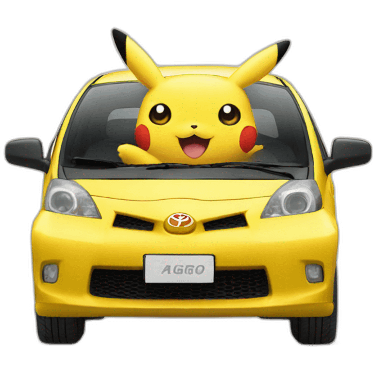 Toyota Aigo pikachu emoji