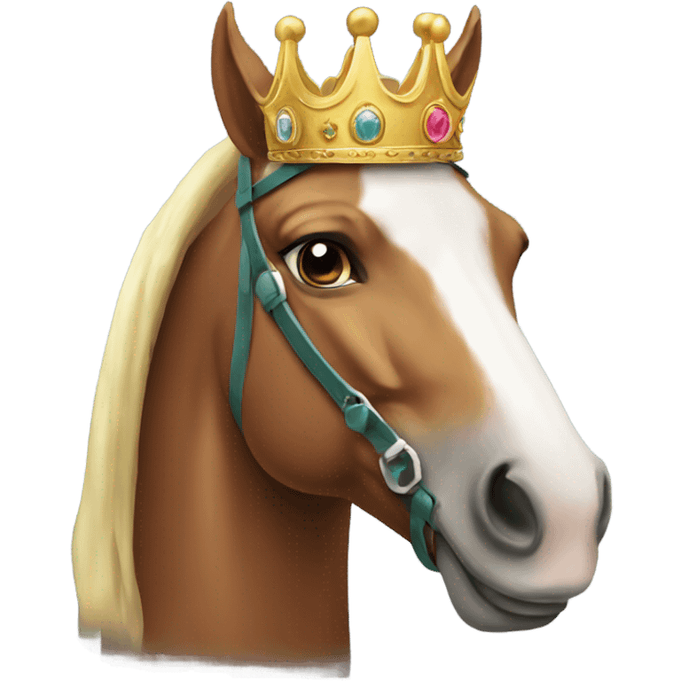 Horse with a crown  emoji