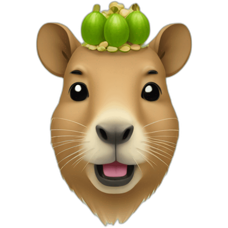 queen-capybara-with-Pistachio emoji