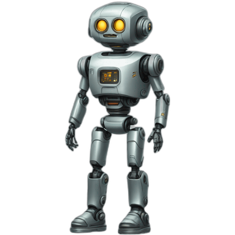 Sci-fi robot 50s full body emoji