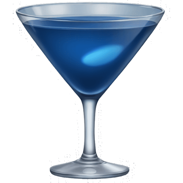 Dark blue martini emoji