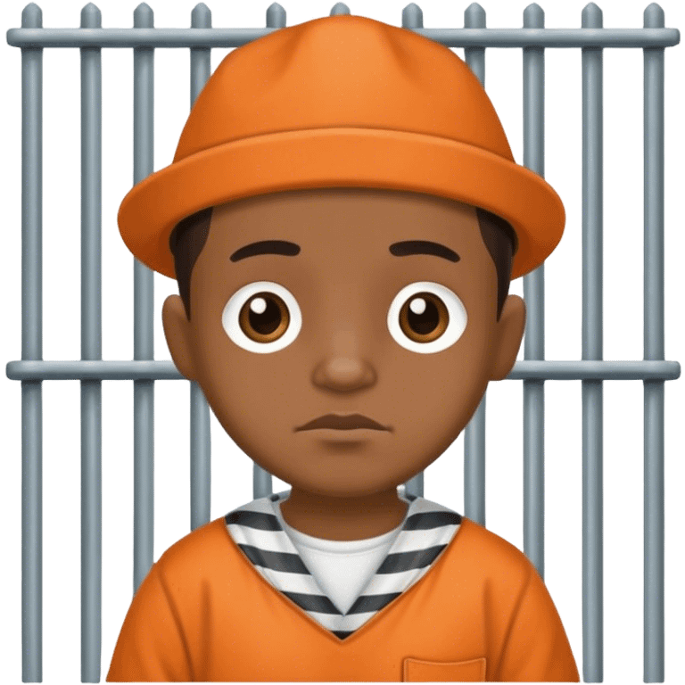 Pancho wearing a prison outfit  emoji