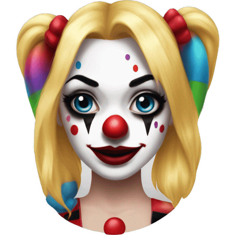 Harley Quinn girly clown emoji