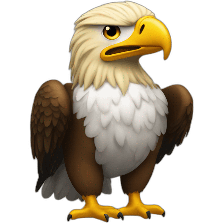 Donald trump with an eagle emoji