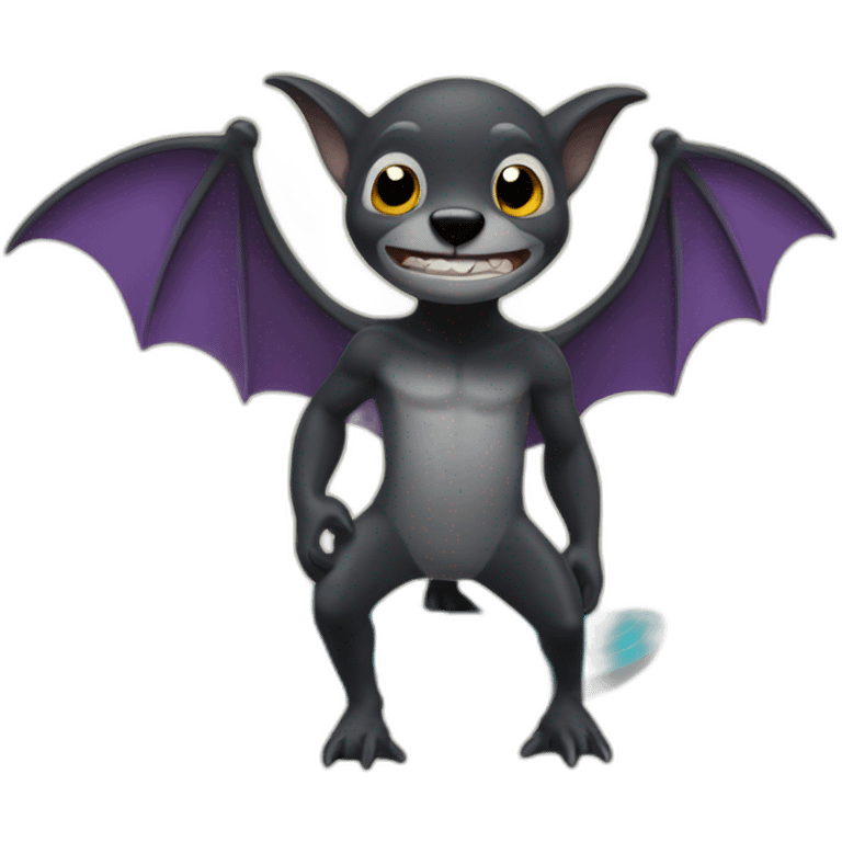 Chauve souris surf emoji