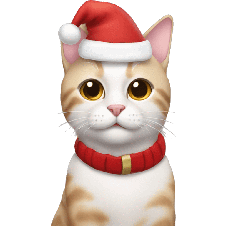 santa cat emoji