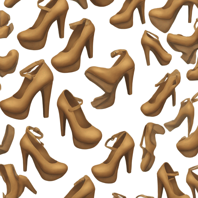 Very high platform heels  emoji