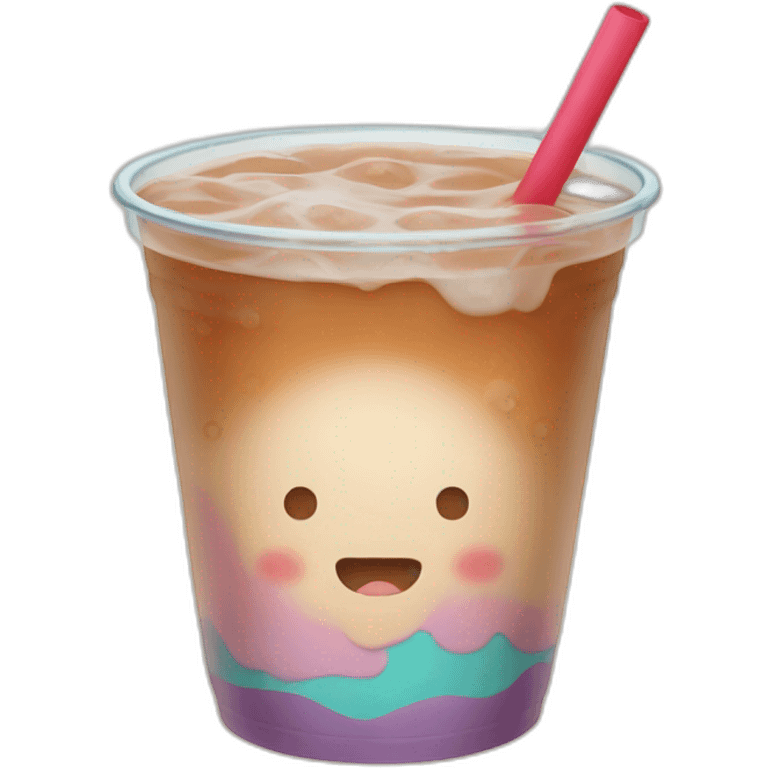 drinking bubbletea emoji