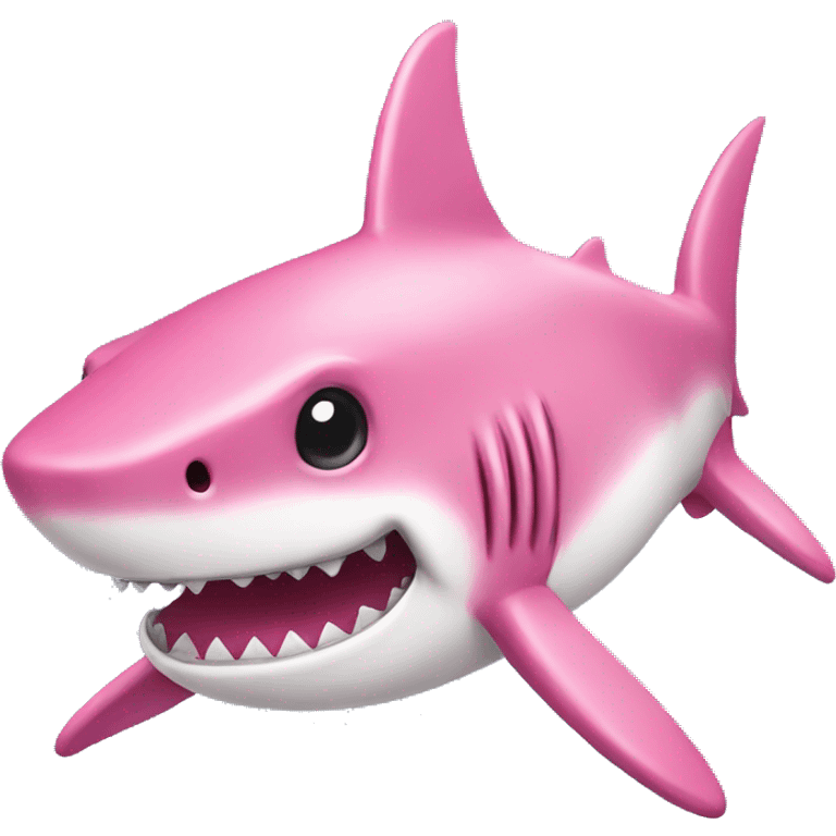 pink shark emoji