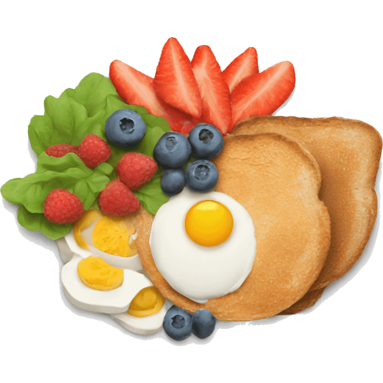 healthy breakfast plate emoji