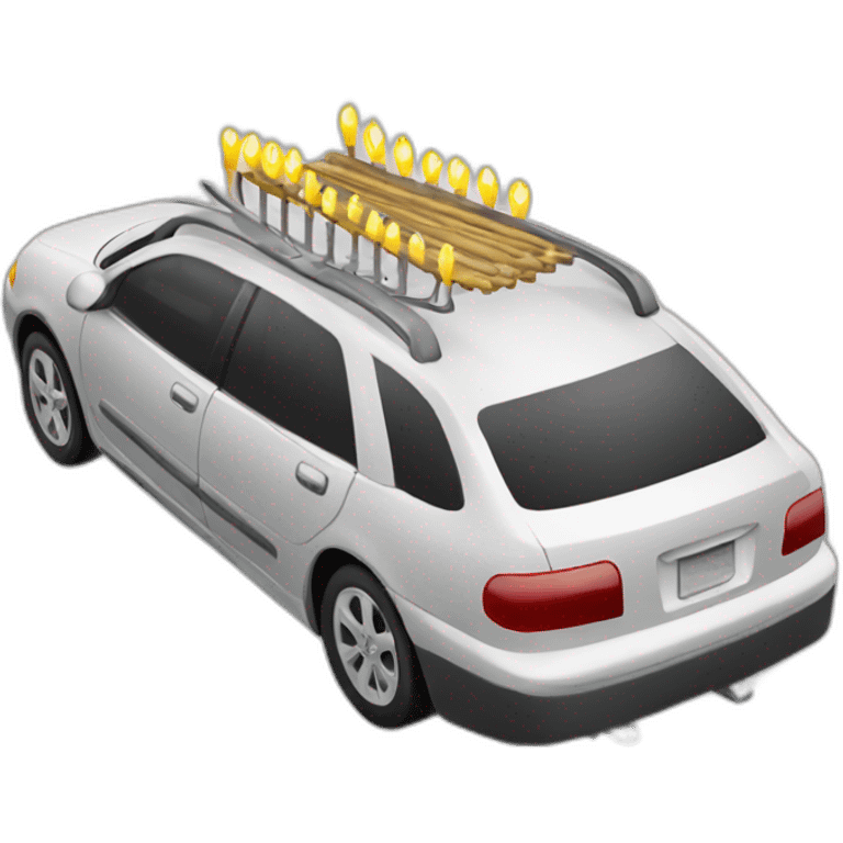 Car menorah emoji