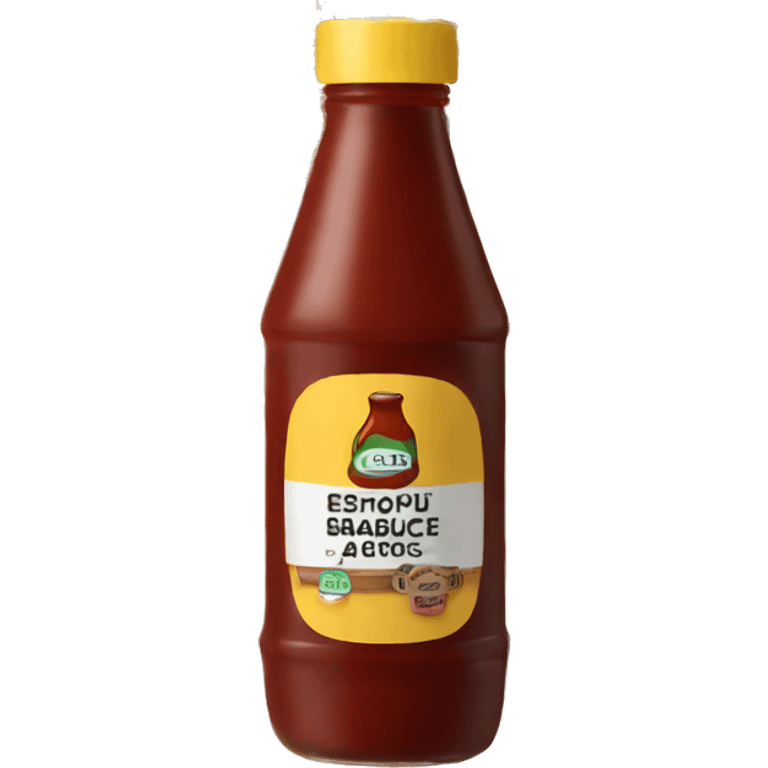 Barbecue sauce bottle emoji