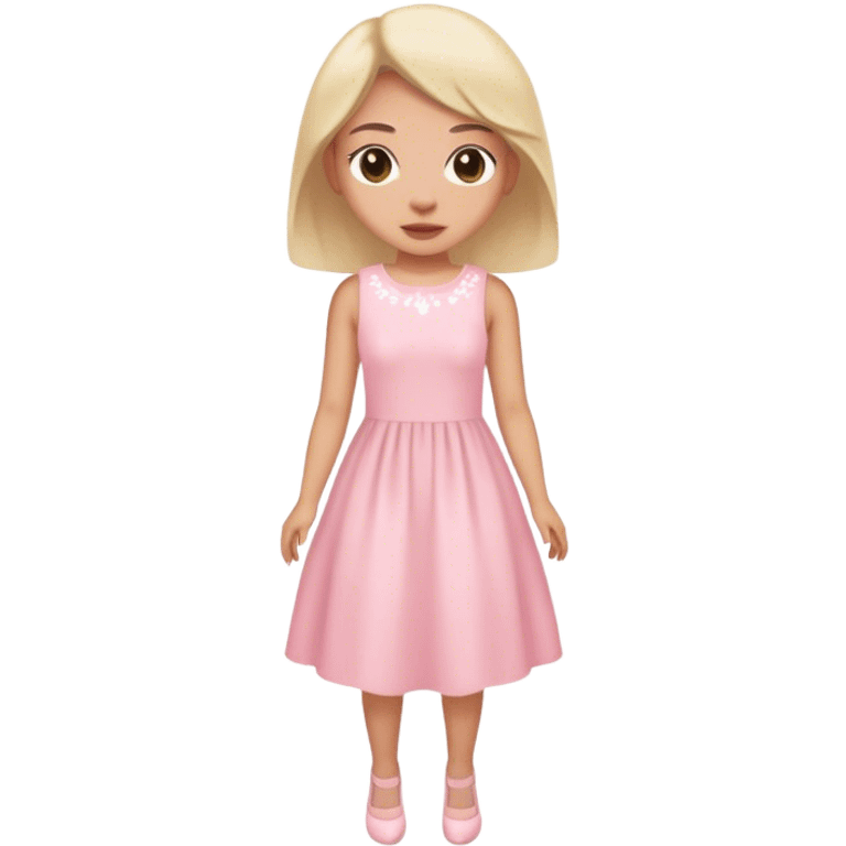 pastel pink spring dress emoji