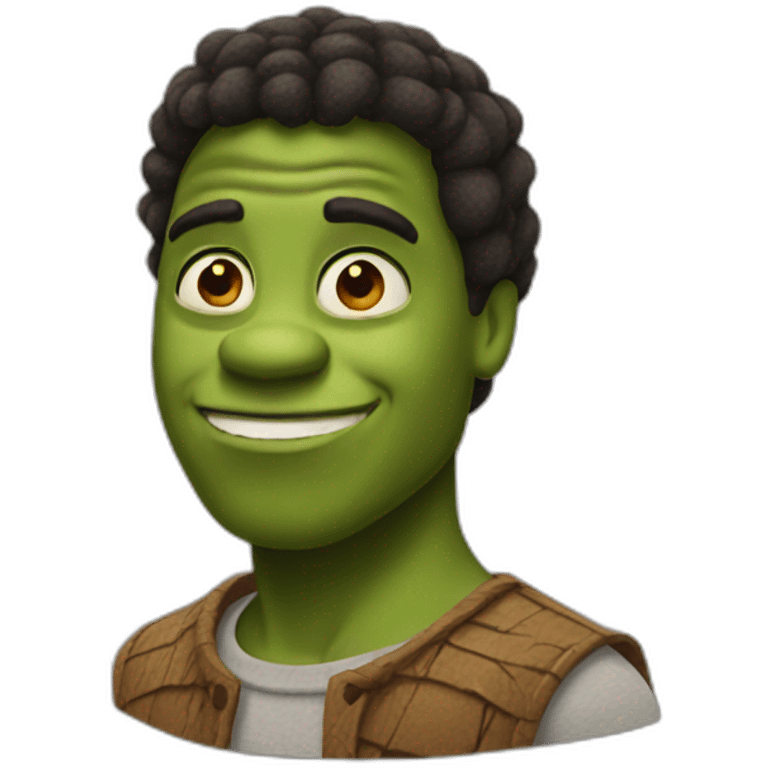 Black Shrek emoji