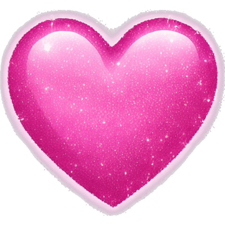 Pink sparkly heart emoji