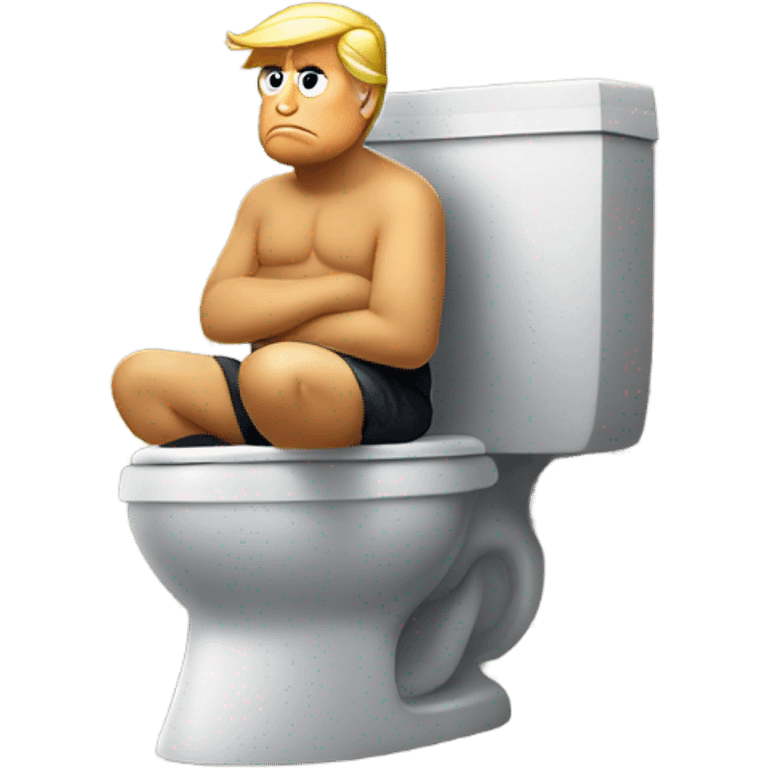 donald trump on the toilet emoji