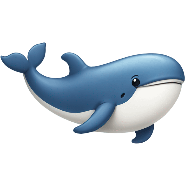 A cute Smiling whale emoji