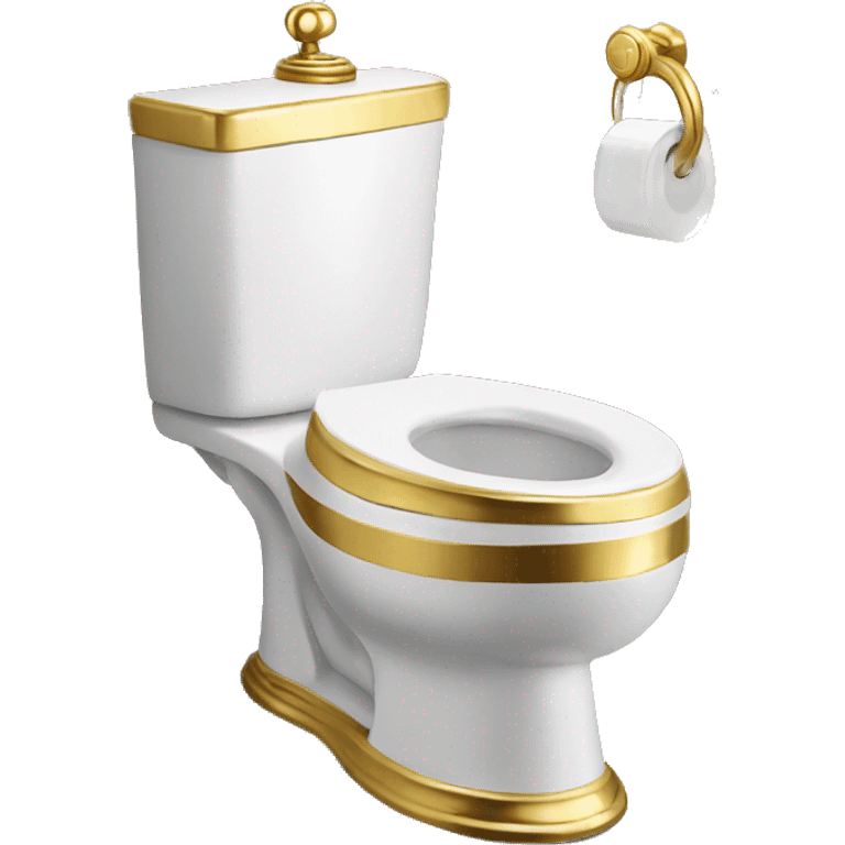 Gold plated toilet  emoji