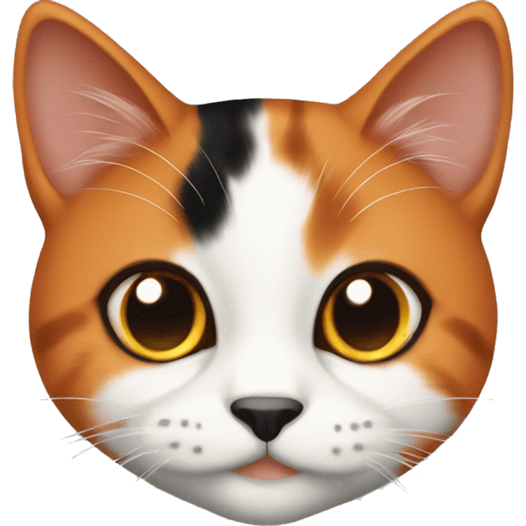 orange and black calico cat emoji