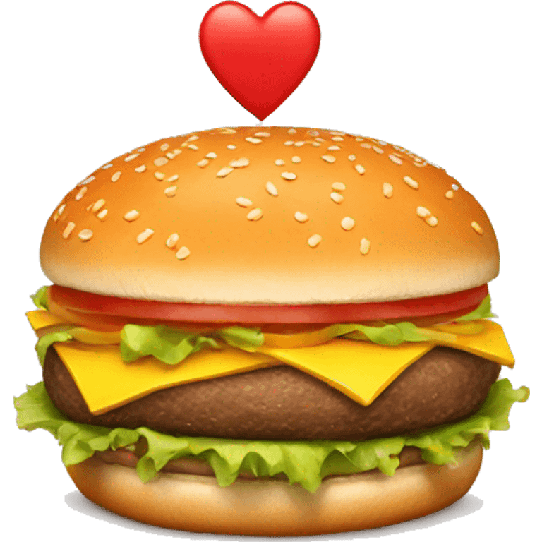 Love, friendship and name of emoji Discussion Burger  emoji