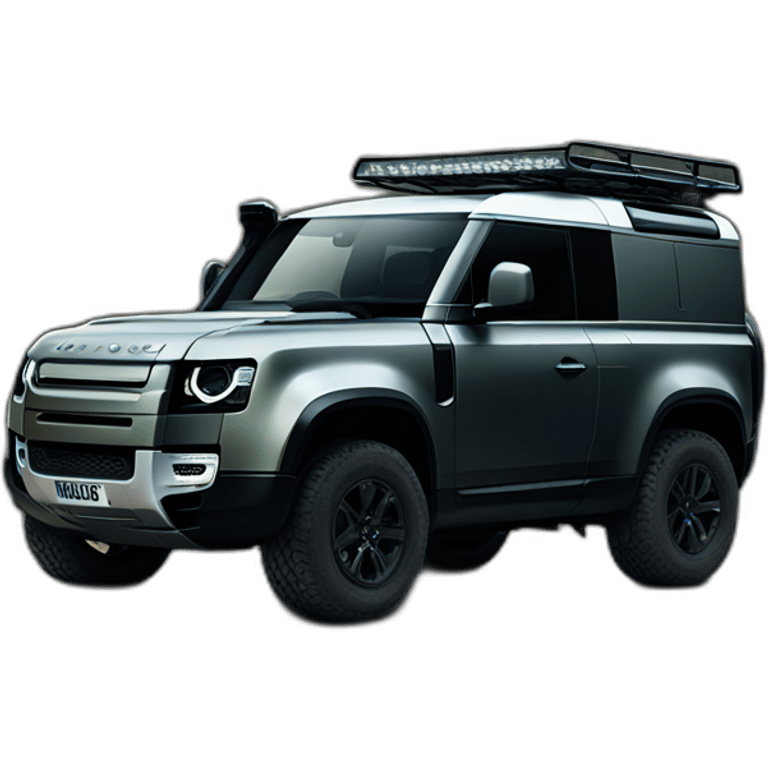 the new landrover defender black emoji