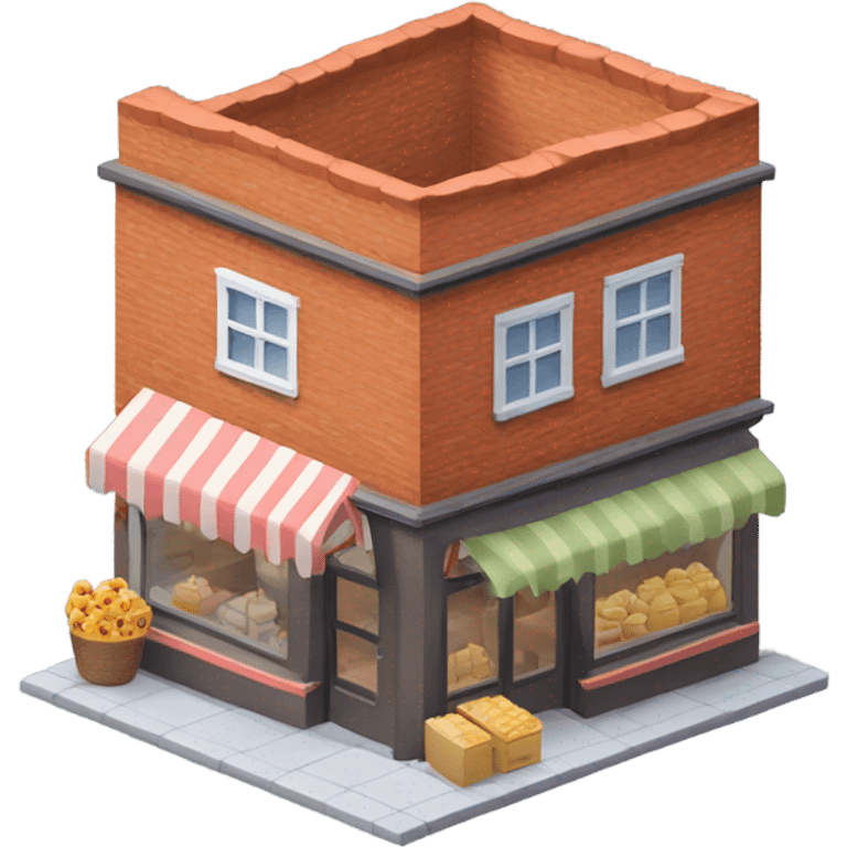 isometric shop emoji